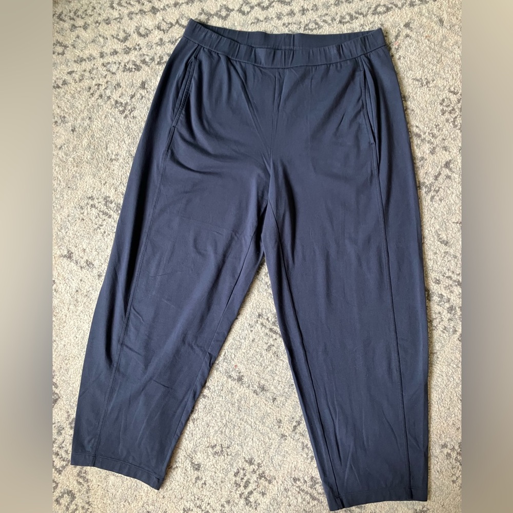 Eileen Fisher organic cotton stretchy lantern pants size large (14-16)